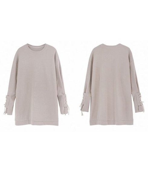 Cuff Lace-up Top